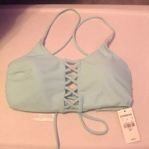 Express lace up bikini top
